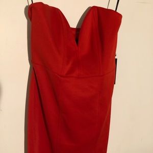 Forever 21 Sexy Red Strapless Mini Dress